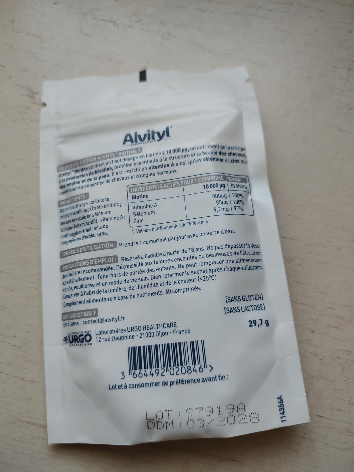 Bon produit, effets réels
