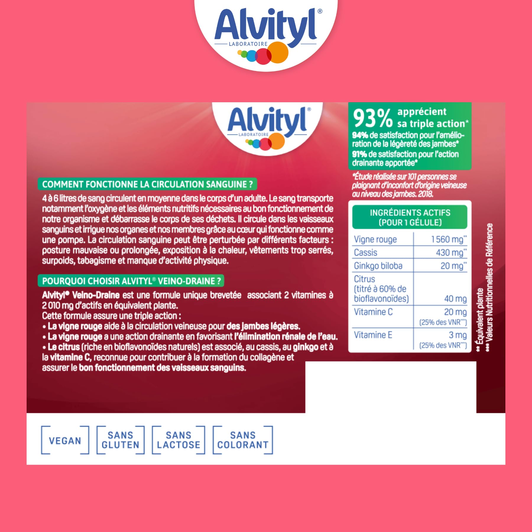 alvityl-veino-draine-action-drainante-confort-circulatoire-2-x-45-g-lules image 2