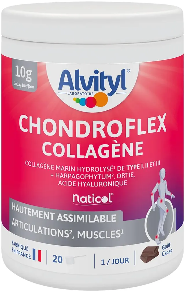 alvityl-chondroflex-collag-ne-poudre-harpagophytum-go-t-chocolat-220-g image 1