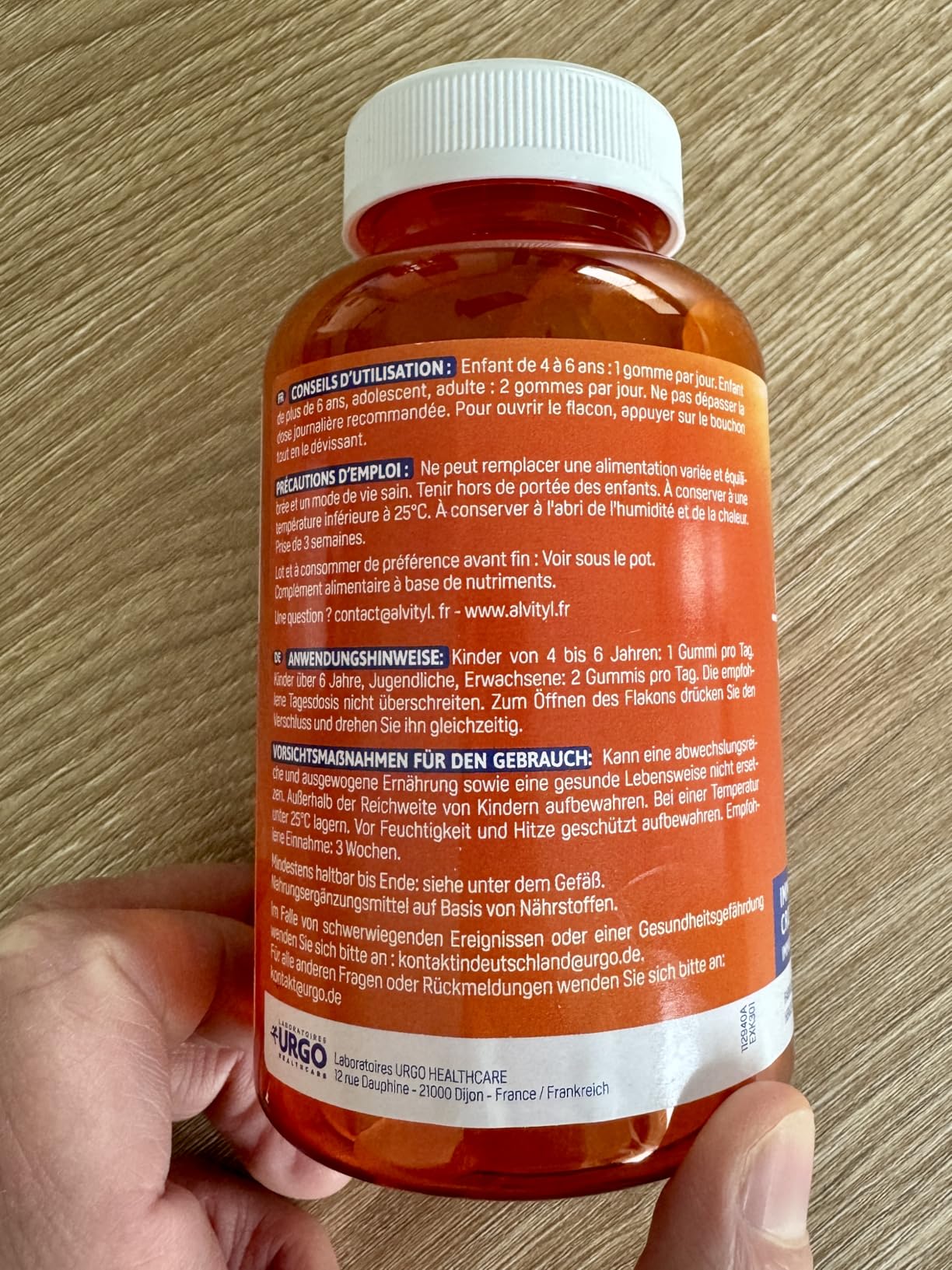 Boîte reçue collée