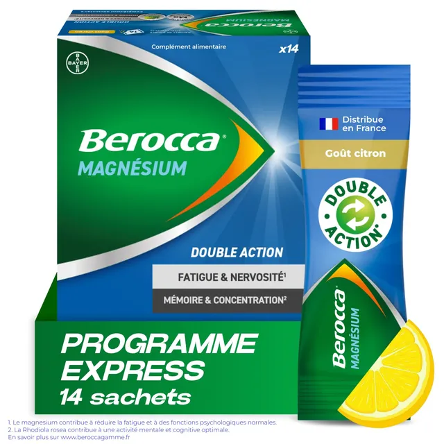 berocca-magn-sium-vitamines-b6-b12-rhodiole-m-lisse-14-sachets image 1