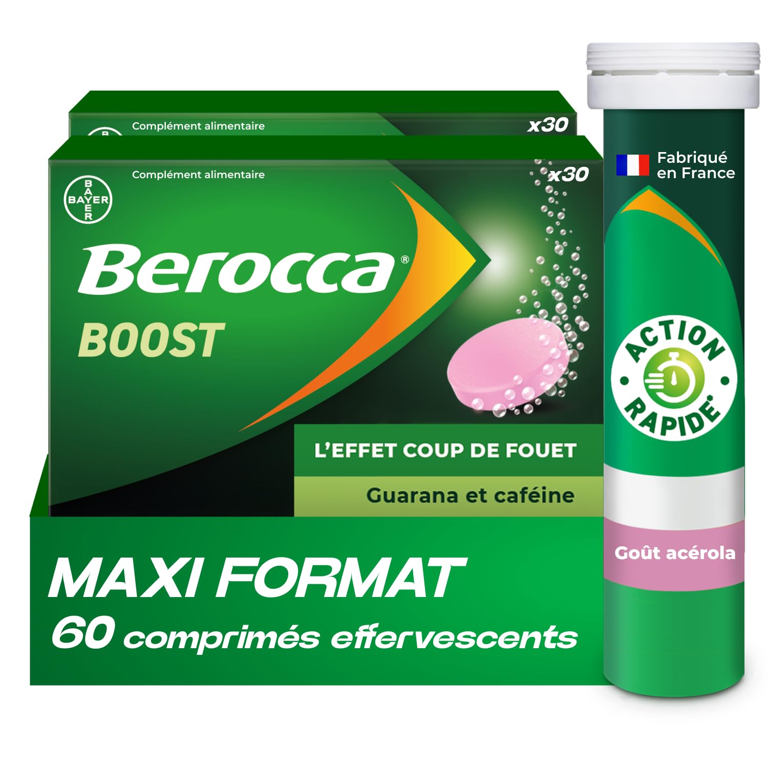 berocca-boost-effervescents-guarana-caf-ine-vitamine-b12-vitamine-c-et-magn-sium image 1
