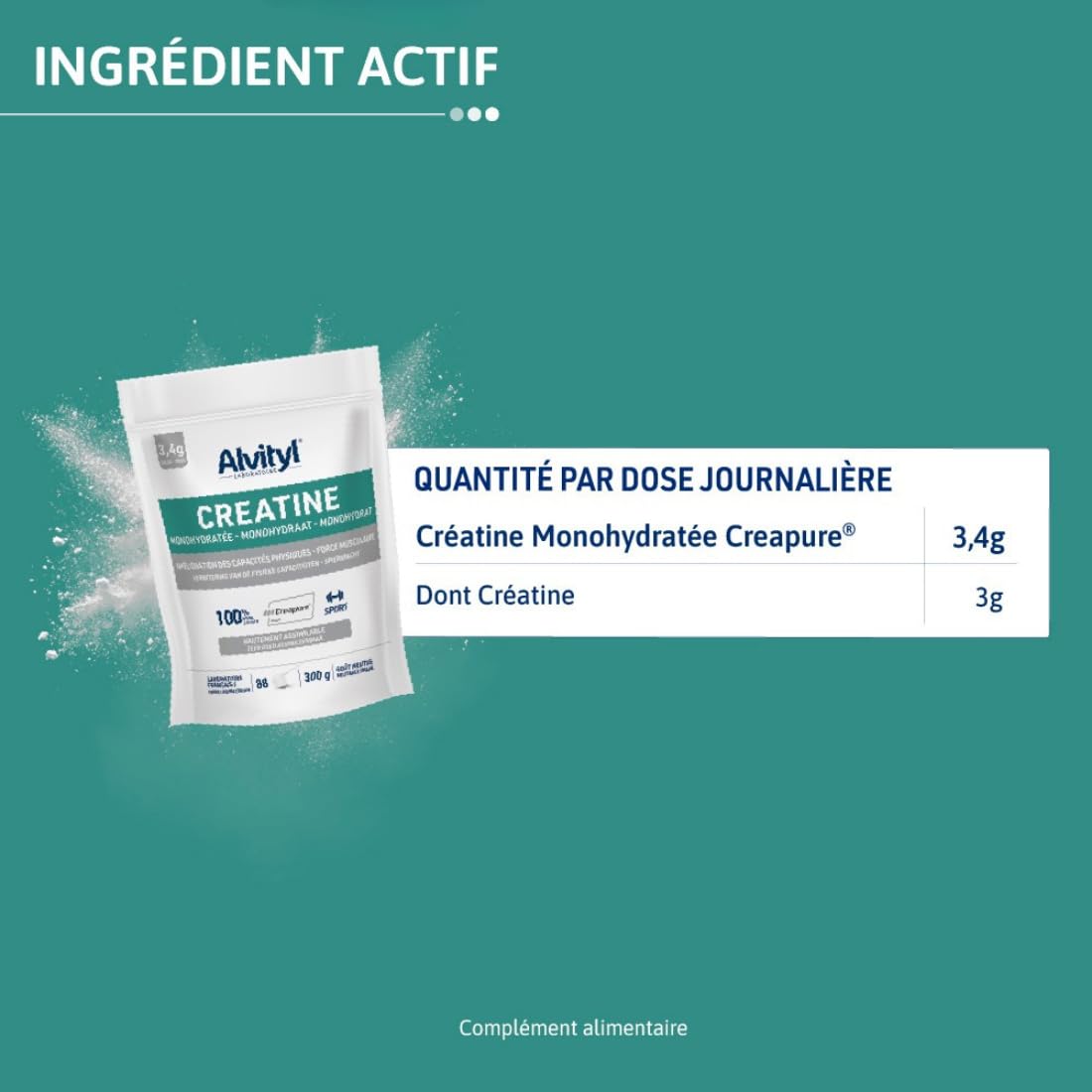 alvityl-cr-atine-monohydrat-e-creapure-poudre-300-g-88-portions image 8