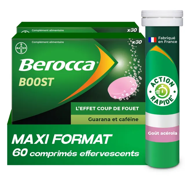 berocca-boost-effervescents-guarana-caf-ine-vitamine-b12-vitamine-c-et-magn-sium image 1