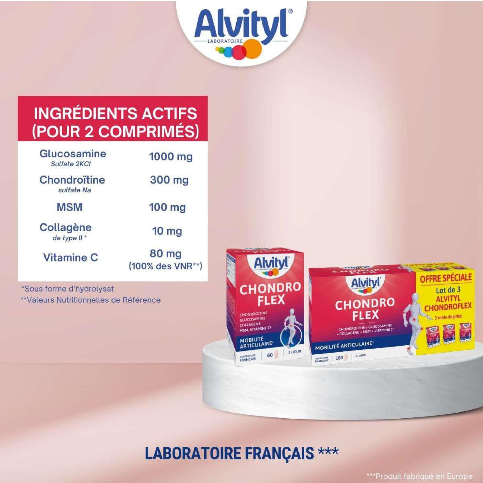 alvityl-chondroflex-confort-des-articulations-5-actifs-180-comprim-s-cure-90-jou image 4