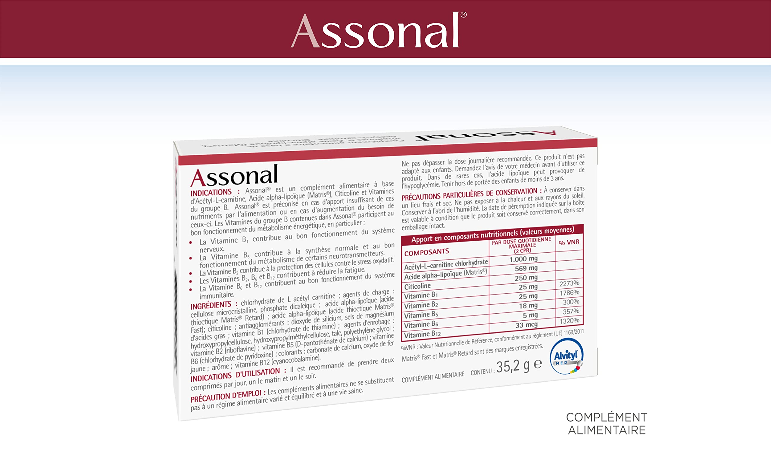 alvityl-assonal-m-tabolisme-vitamines-b-acide-alpha-lipo-que-matris-soutien-du-s image 2